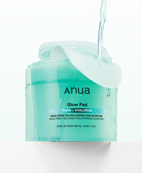 ANUA PDRN 100 Hyaluronic Acid Glow Pad (180 mL / 60 Pads)