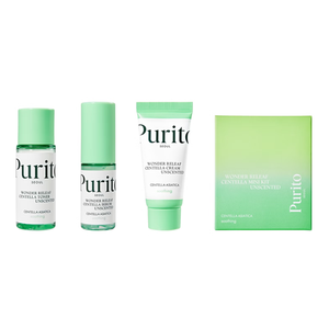 ピューリト ワンダーリリーフ センテラ ミニキット 無香料（美容液15ml＋化粧水30ml＋クリーム15ml）