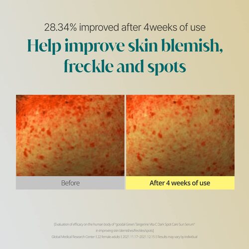 GOODAL Green Tangerine Vita C Dark Spot Care Sun Serum (50ml)